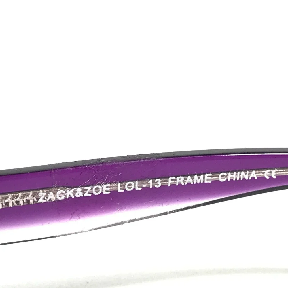 Zack & Zoe LOL-13 PURPLE Eyeglasses Frames Rectangular Full Rim 46-14-125